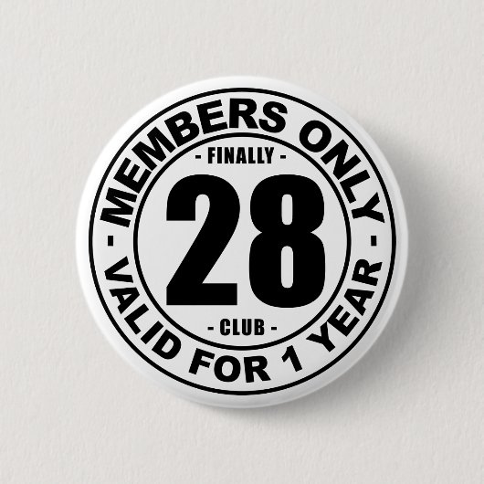 Ten slotte 28 club ronde button 5,7 cm (Voorkant)