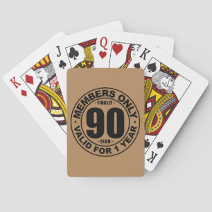 Ten slotte 90 club speelkaarten