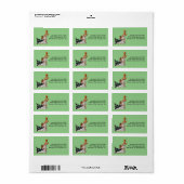 Ten slotte bruiloft Couple Funny Interracial Coupl Etiket (Full Sheet)