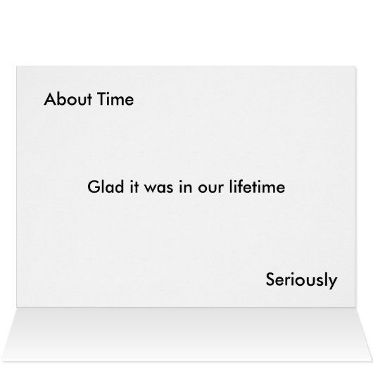 Ten slotte bruiloft Funny Interracial Couple 2 Kaa (Binnen Horizontaal (Boven))