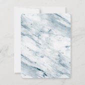 Ten slotte een partij Simple Text Navy Blue-minima Save The Date (Achterkant)