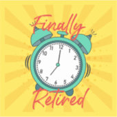 Ten slotte in ruste, zet de wekker uit. sticker (Voorkant)