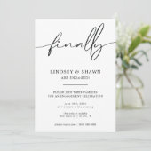 Ten slotte Medeaankondiging Verloving en uitnodigi Kaart (Staand voorkant)