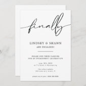 Ten slotte Medeaankondiging Verloving en uitnodigi Kaart (Voorkant / Achterkant)