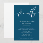 Ten slotte Medeaankondiging Verloving en uitnodigi Kaart (Voorkant / Achterkant)