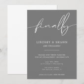 Ten slotte Medeaankondiging Verloving en uitnodigi Kaart (Voorkant / Achterkant)