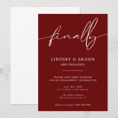 Ten slotte Medeaankondiging Verloving en uitnodigi Kaart (Voorkant / Achterkant)