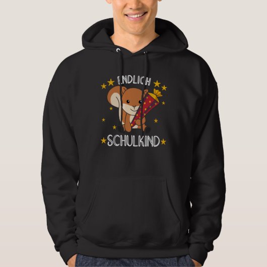 Ten slotte Schoolkind Squirrel School Hoodie (Voorkant)