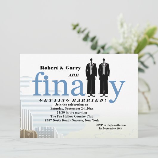 Ten slotte twee uitnodiging tot weduwschap met Tux (Staand voorkant)