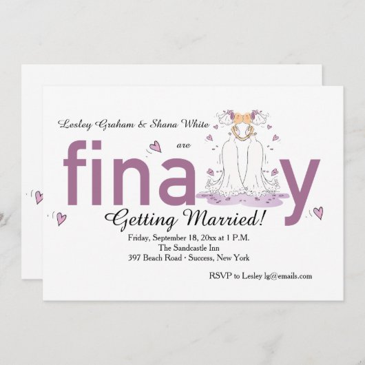 Ten slotte twee uitnodigingen tot het uitzenden va (Voorkant / Achterkant)