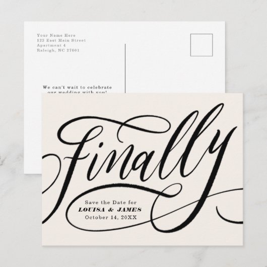 Ten slotte uitgesteld Wijzig de datum Opslaan van Briefkaart (Voorkant / Achterkant)