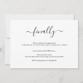 Ten slotte uitnodiging van de Engagement Party (Voorkant)