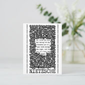 TEN TRUTHS citaat Nietzsche Briefkaart (Staand voorkant)