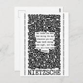 TEN TRUTHS citaat Nietzsche Briefkaart (Voorkant / Achterkant)