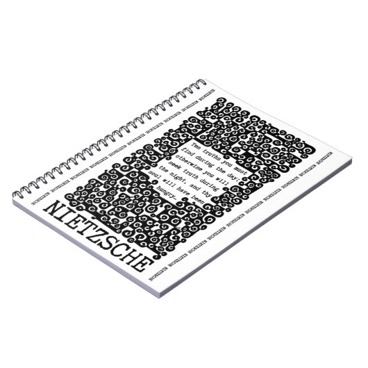 TEN TRUTHS citaat Nietzsche Notitieboek (Linkerzijde)