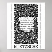 TEN TRUTHS citaat Nietzsche Poster (Voorkant)