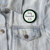 Ten volle gevaccineerd X Drie Ronde Button 5,7 Cm (In situ)