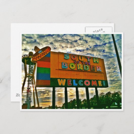 Ten zuiden van de grens briefkaart (Voorkant / Achterkant)
