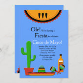 Ten zuiden van de grensuitnodiging kaart (Voorkant / Achterkant)