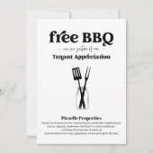 Tenant Appreciation Business BBQ Party Kaart (Voorkant)