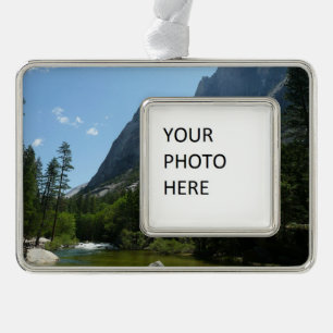Tenaya Creek in Yosemite National Park Verzilverd Omlijst Ornament