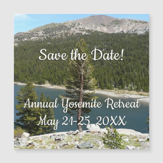 Tenaya Lake in het Nationaal Park Yosemite (Voorkant)