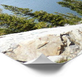 Tenaya Lake in het Nationaal Park Yosemite Poster (Hoek)