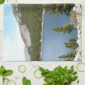 Tenaya Lake in het Nationaal Park Yosemite Theedoek (Gevouwen)