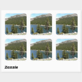 Tenaya Lake in het Nationaal Park Yosemite Vierkante Sticker (Vel)
