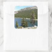 Tenaya Lake in het Nationaal Park Yosemite Vierkante Sticker (Tas)