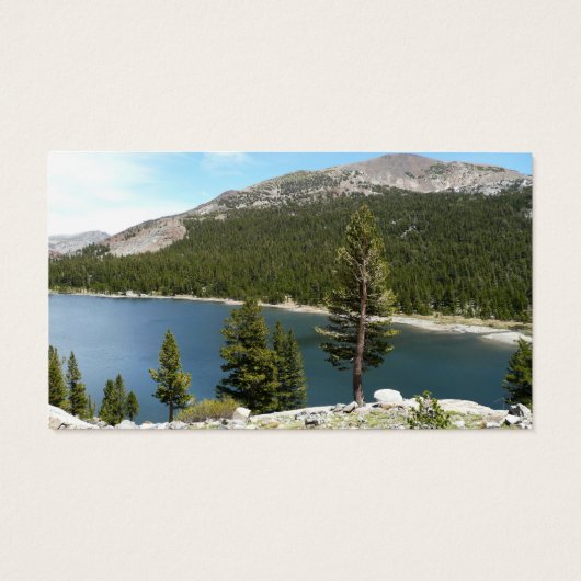 Tenaya Lake in het Nationaal Park Yosemite Visitekaartje (Achterkant)