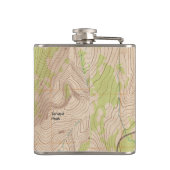 Tenaya Lake, Yosemite Topografische kaart Heupfles (Achterkant)