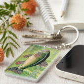 Tench Fish Print Sleutelhanger (Voorkant Rechts)