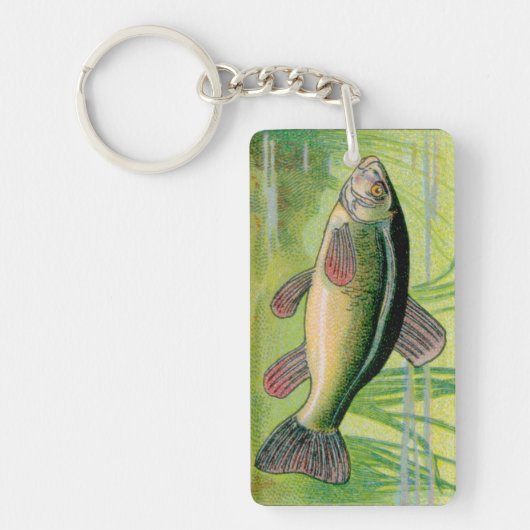 Tench Fish Print Sleutelhanger (Voorkant)