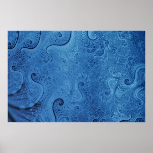 Tend op nul blauw poster (Voorkant)