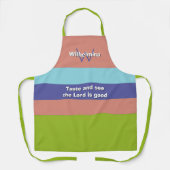 Tendend Aangepast SMAAK EN ZIE Christelijk Schort (Voorkant)