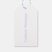 Tender Baby Blue Pale Sky Blue and White Stripe Cadeaulabel (Achterkant)