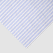Tender Baby Blue Pale Sky Blue and White Stripe Tissuepapier (Detail)