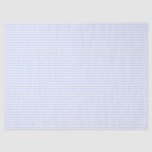 Tender Baby Blue Pale Sky Blue and White Stripe Tissuepapier (Voorkant)