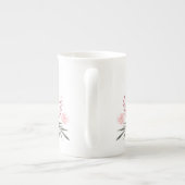 Tender Blushing Rozen Gepersonaliseerde Bone China Porselein Kop (Achterkant)