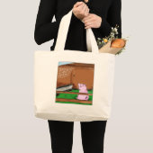 Tender en Juicy Charlotte's Web Cartoon Grote Tote Bag (Voorkant (product))