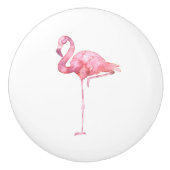 Tender Flamingo Serie Design 1 Keramische Knop (Voorkant)