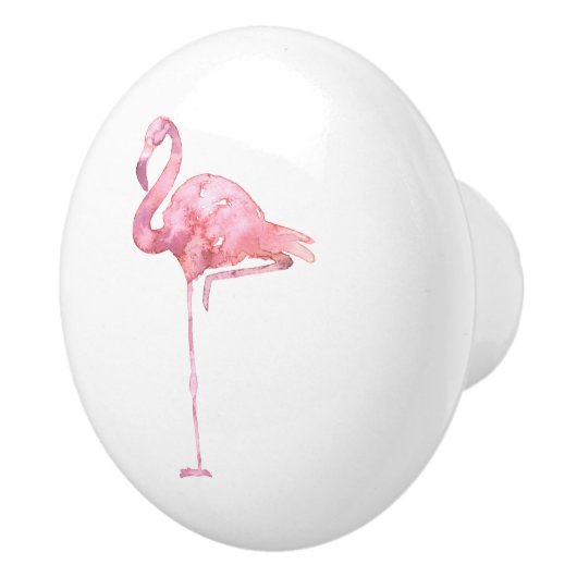 Tender Flamingo Serie Design 1 Keramische Knop (Rechts)