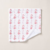 Tender Flamingo Serie Design 2 Badhanddoekenset Bad Handdoek (Wasdoekje)