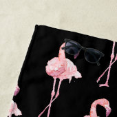 Tender Flamingo Serie Design 2 Strandhanddoek Strandlaken (In situ)