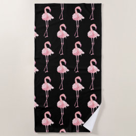 Tender Flamingo Serie Design 2 Strandhanddoek Strandlaken