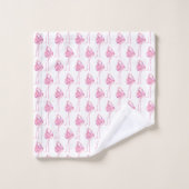 Tender Flamingo Serie Design 3 Badhanddoek Set Bad Handdoek (Wasdoekje)