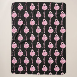 Tender Flamingo Serie Design 3 Fleece Deken