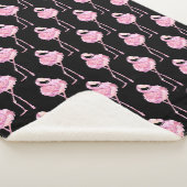 Tender Flamingo Serie Design 3 Fleece Deken (3/4)