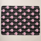 Tender Flamingo Serie Design 3 Fleece Deken (Voorkant (horizontaal))